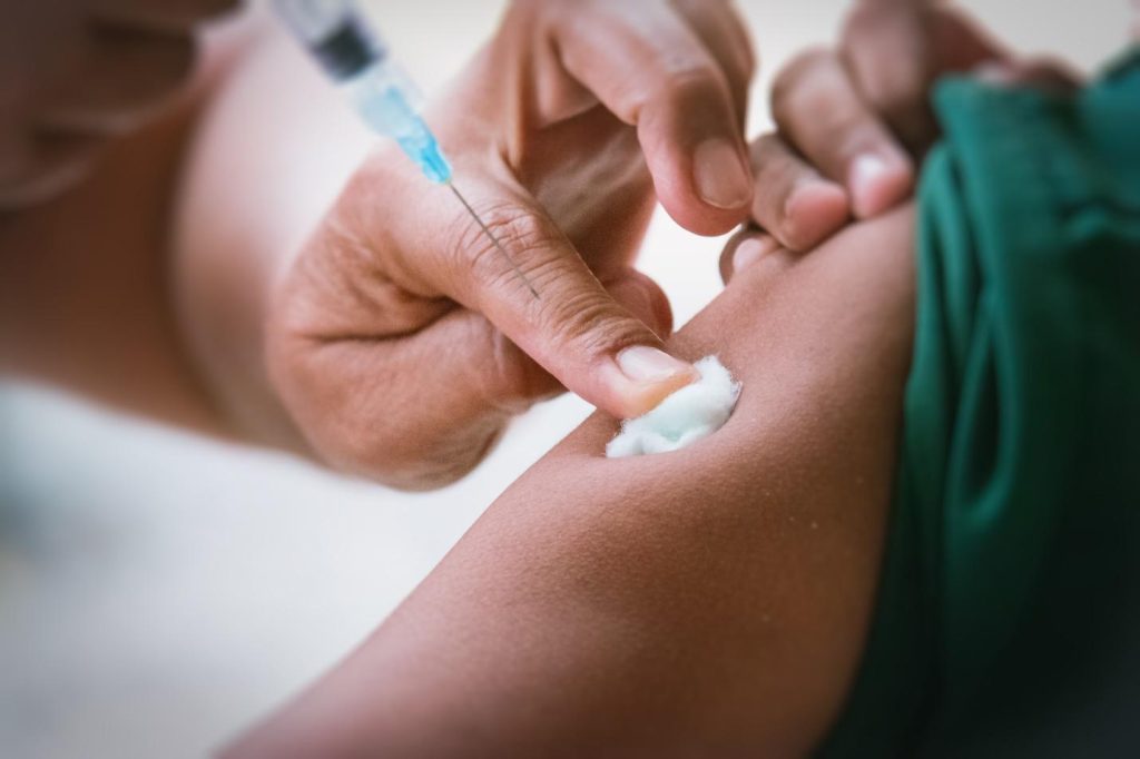 side effects of the typhoid vaccine.