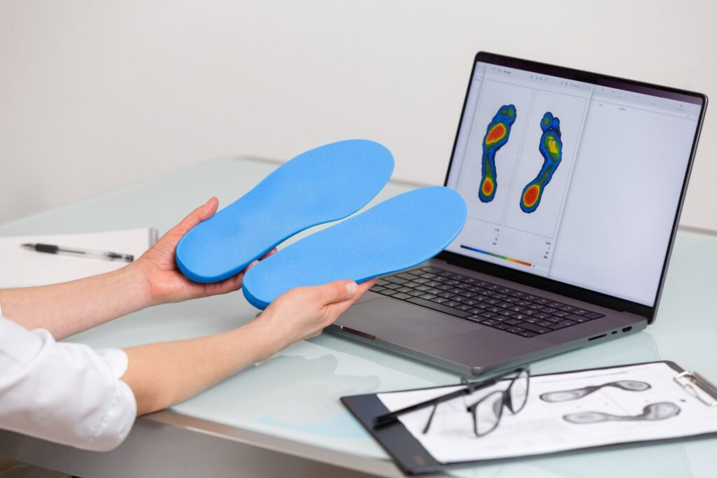 custom orthotics gait assessment foot pain treatment Singapore.